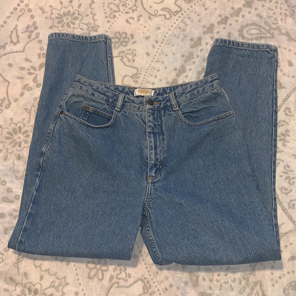 Vintage Talbots Light Wash 100% Cotton Mom Jean Sz 8 Petite
